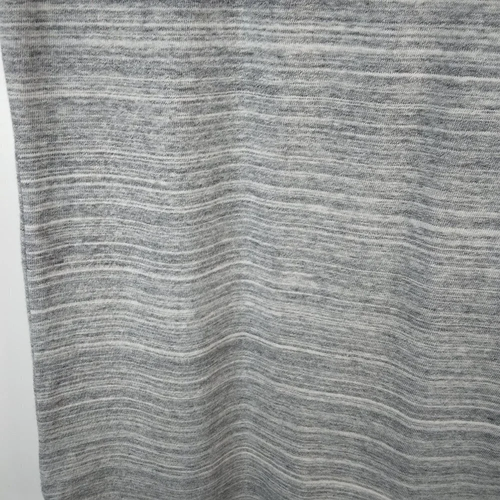 J. Crew Gray Drawstring Cord Waistband Cover Up Cotton Dress Size L